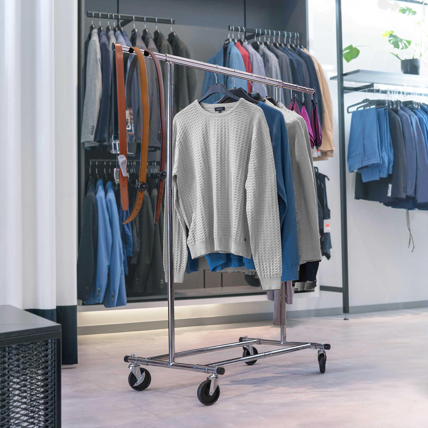 Relaxdays Portavaligie Pieghevole In Legno - 52,5x66,5x48 Cm | Bianco, Con 4 Cinghie | Reggivaligie Per Hotel - Foto 3