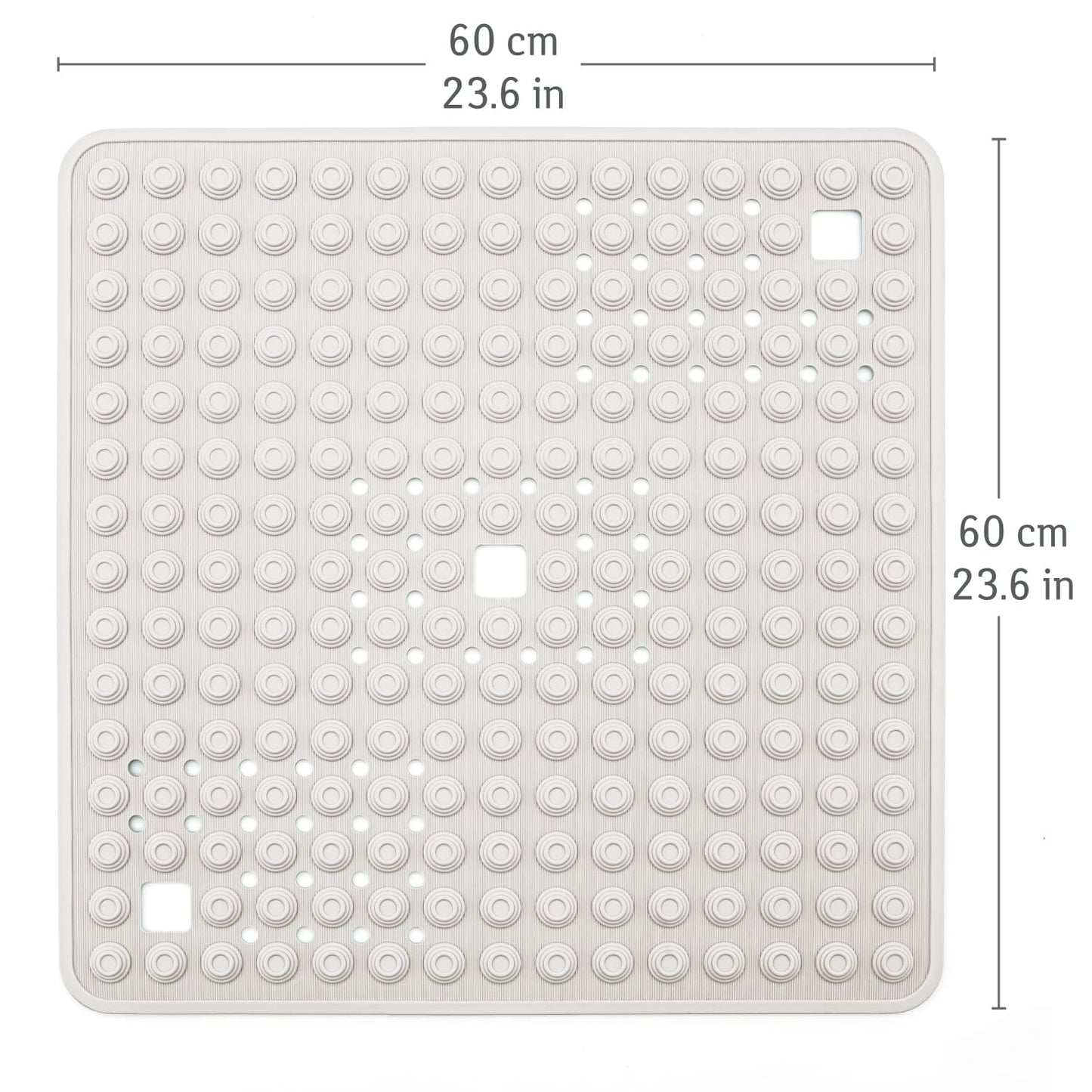 Tappetino Doccia Antiscivolo, Tappetino Bagno Antiscivolo, Grande Tappeto Doccia, Bianco, Tatkraft Detail, 5