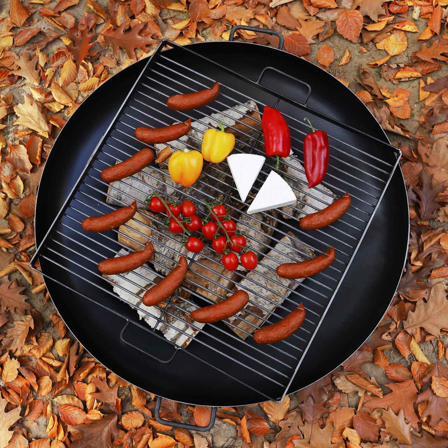 Griglia in acciaio grezzo per braciere, Griglia, bisteccheria, Barbecue, Cook King, 3