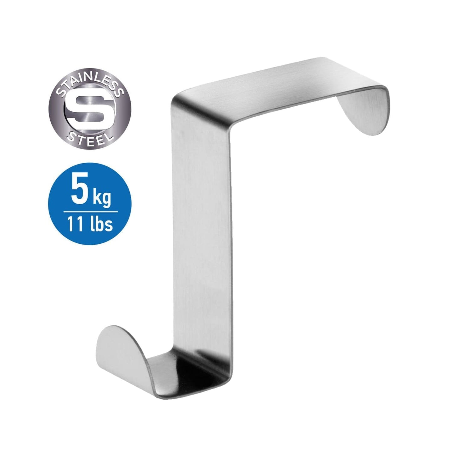 Tatkraft Seger - ganci per porte in acciaio inossidabile, set di 6 ganci porta asciugamani, 3