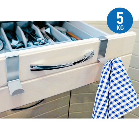 Tatkraft Seger - ganci per porte in acciaio inossidabile, set di 6 ganci porta asciugamani