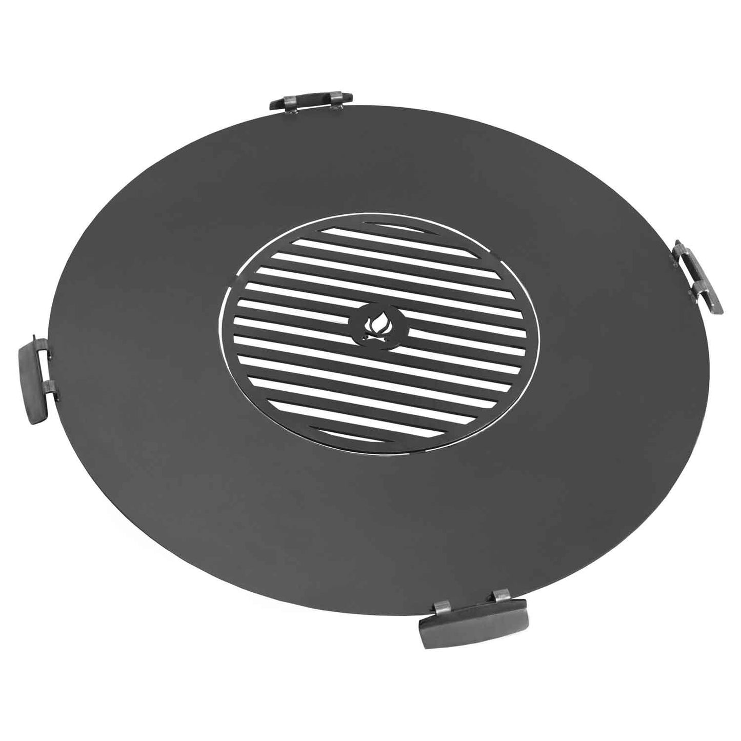 Piastra per braciere con griglia e 4 maniglie, Barbecue, bistecchiera, Scopri di più, Cook King