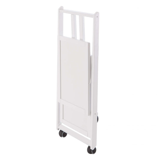 Carrello cucina SIMPATY, Carrello cucina salvaspazio, pieghevole, 2 ripiani, resistente ai graffi, bianco, ARIT, 2