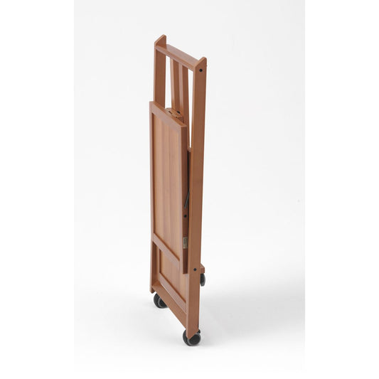 Carrello cucina SIMPATY, Carrello cucina salvaspazio, pieghevole, 2 ripiani, resistente ai graffi, ciliegia, ARIT, 2