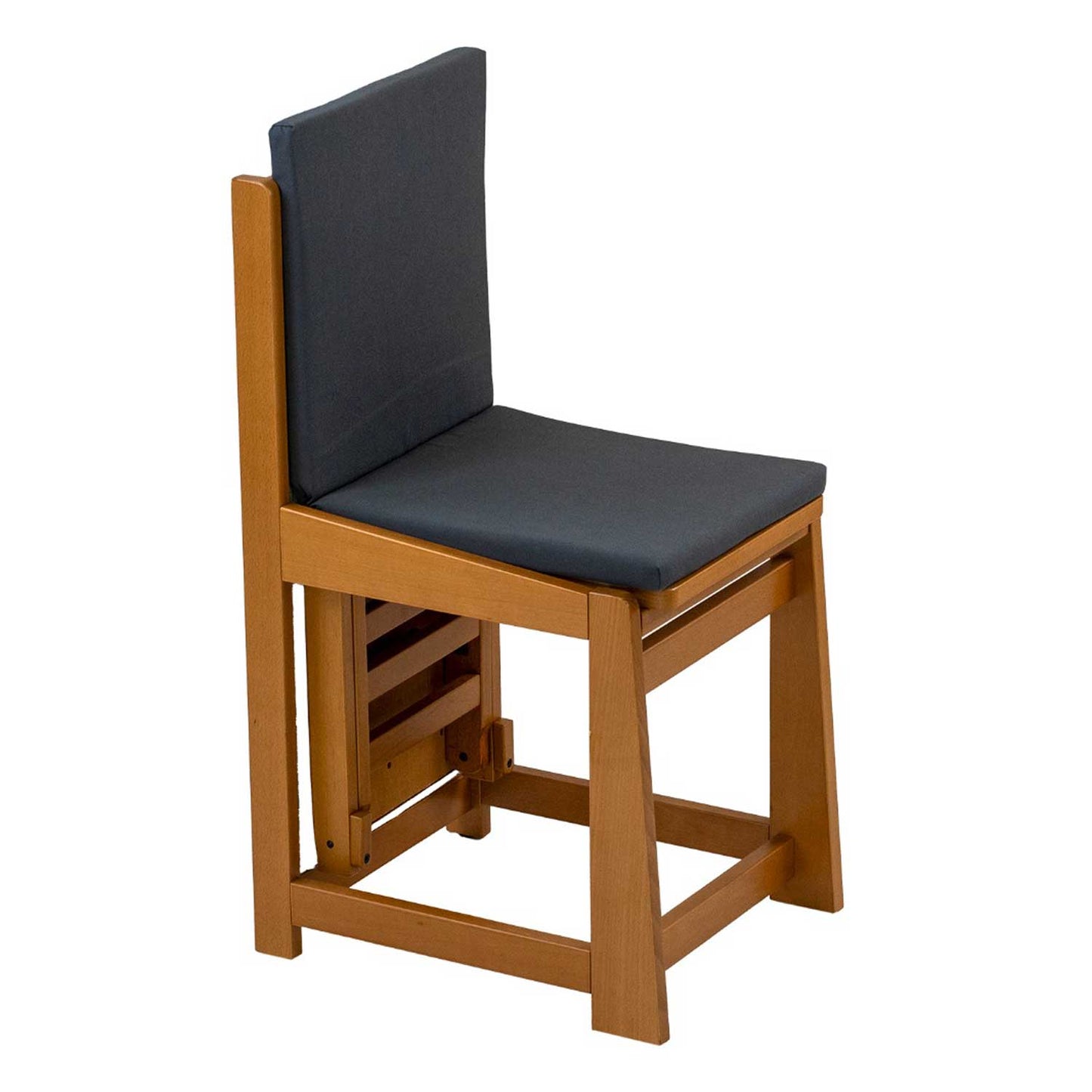 Asse da Stiro Sedia, 2 in 1, Salvaspazio, 81x35cm, Supporto per ferro da stiro, Cuscino, Legno, ARIT SINFONIA - Ciliegio, 4