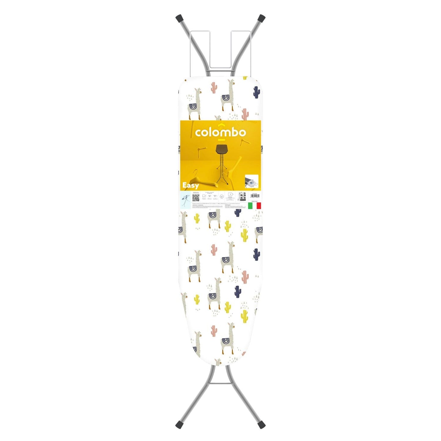 Asse da Stiro, 110x32cm, Tavola da Stiro, Asse da Stiro Salvaspazio, altezza regolabile in 4 posizioni fino a 88cm, Colombo EASY , 2