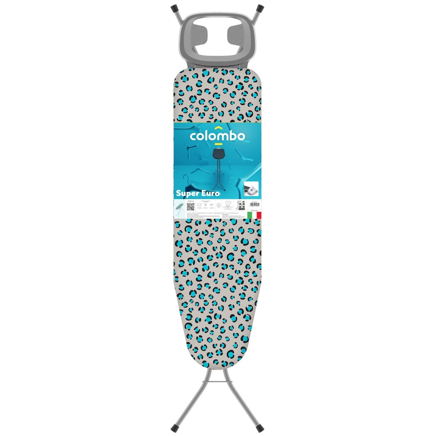 Asse da stiro, Tavola da stiro, 110 x 32cm, altezza regolabile in 4 posizioni fino a 88cm, leggero e semplice, Colombo SUPER EURO , 3