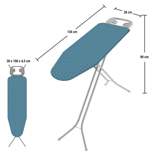 Asse da stiro, Tavolo da stiro, 114x36cm, altezza regolabile in 5 posizioni fino a 90cm, copriasse da stiro 100% cotone, Colombo CUPIDO , 2