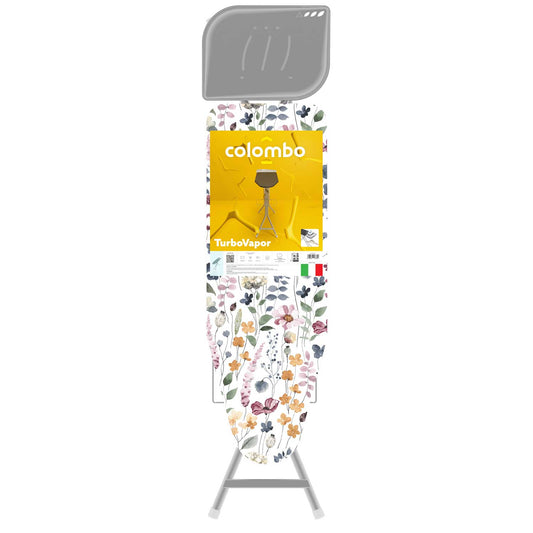 Colombo STELLA, Asse da stiro, 120x40 cm, Supporto per ferro da stiro, Porta biancheria, Fatto in Italia, 1