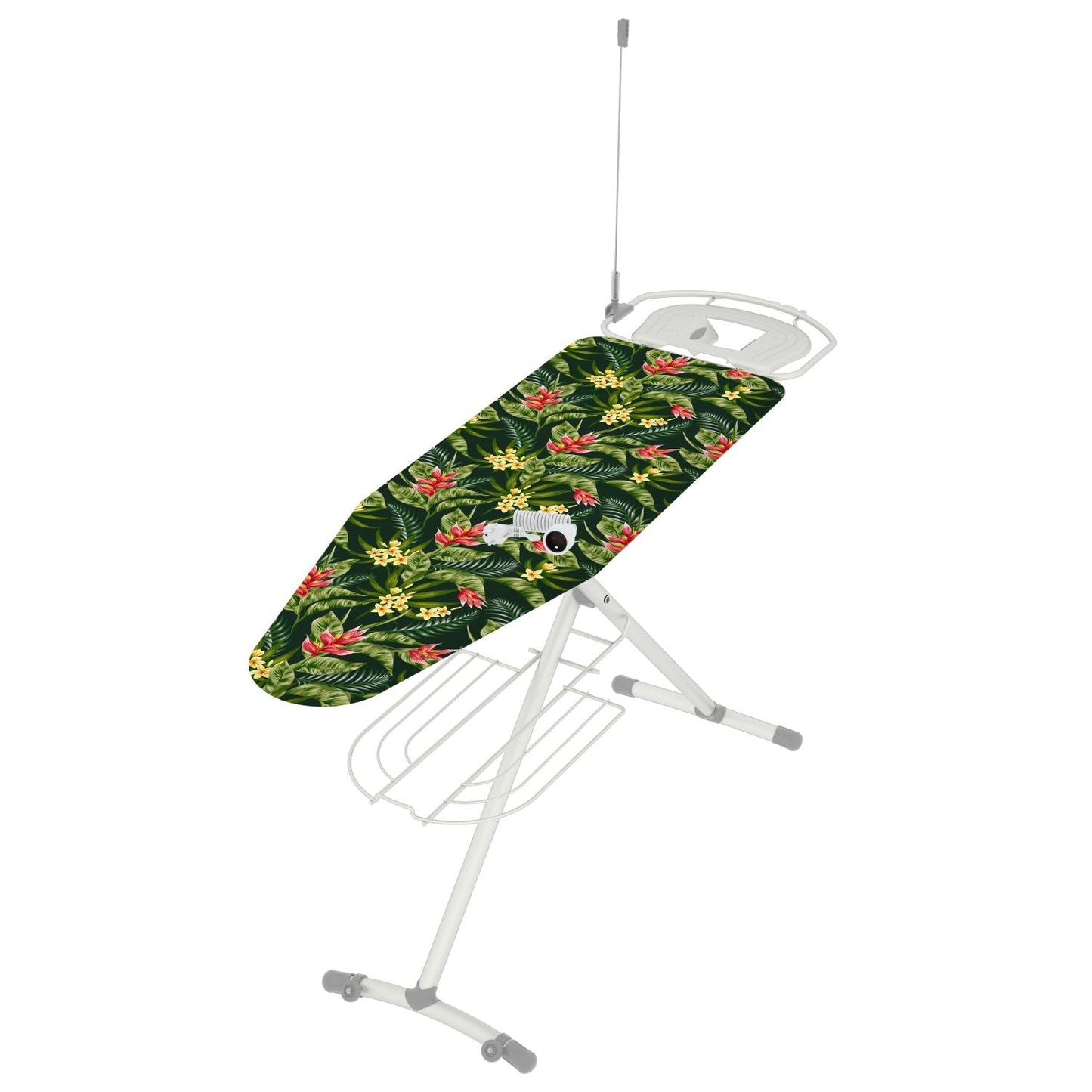 Asse da stiro, 130x44cm, Tavolo da stiro, con ruote, con presa, asse da stiro per stazione stirante a vapore, Colombo GIOVE , 1