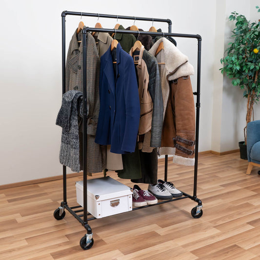 Appendiabiti da Terra, con 2 barre, metallo, Rella Appendiabiti, Tatkraft Pantera, 1