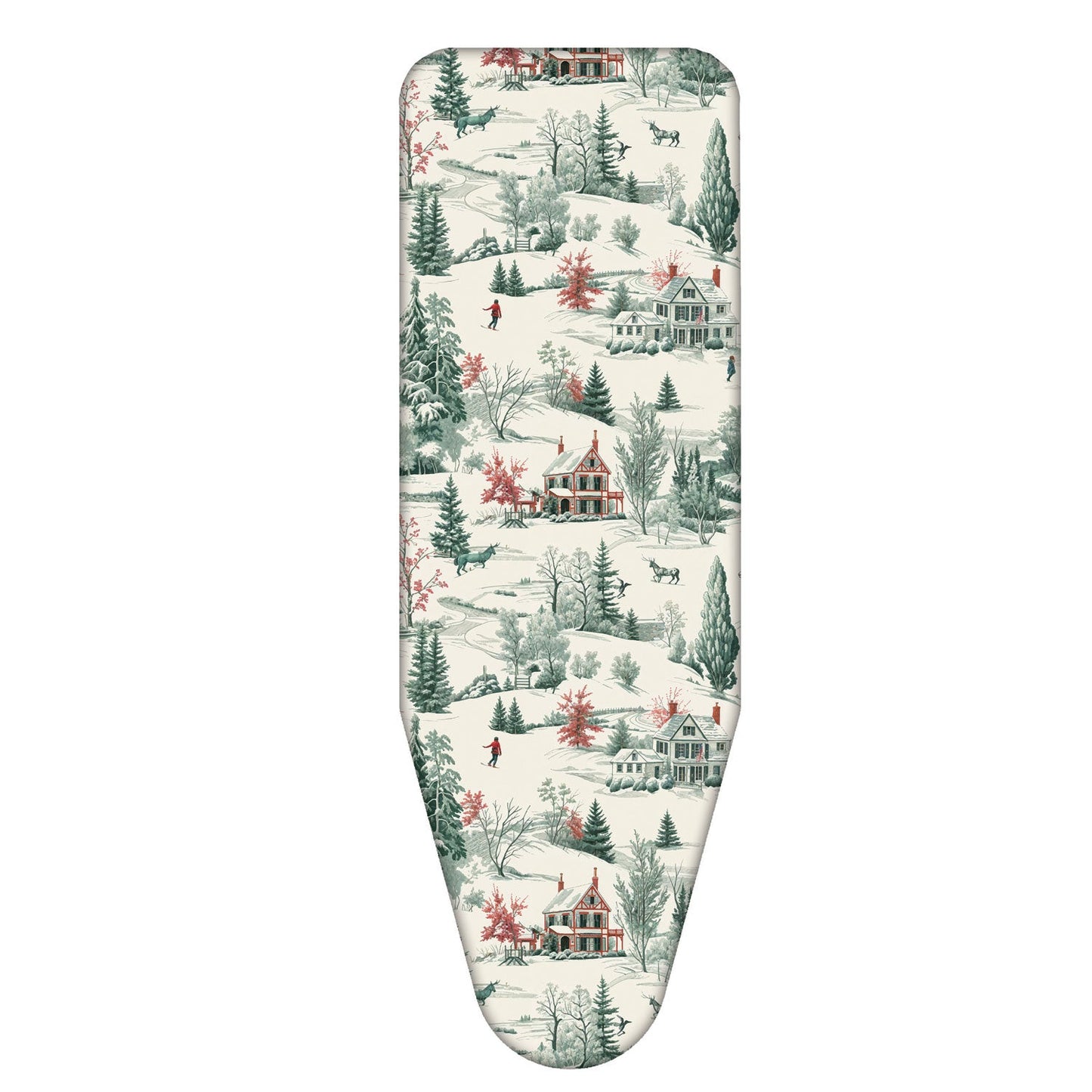 Copriasse da stiro, 140x55 cm, 2 strati, Cotone 100% e mollettone, Made in Italy, Sistema a clip, Colombo Winter Alps, 4