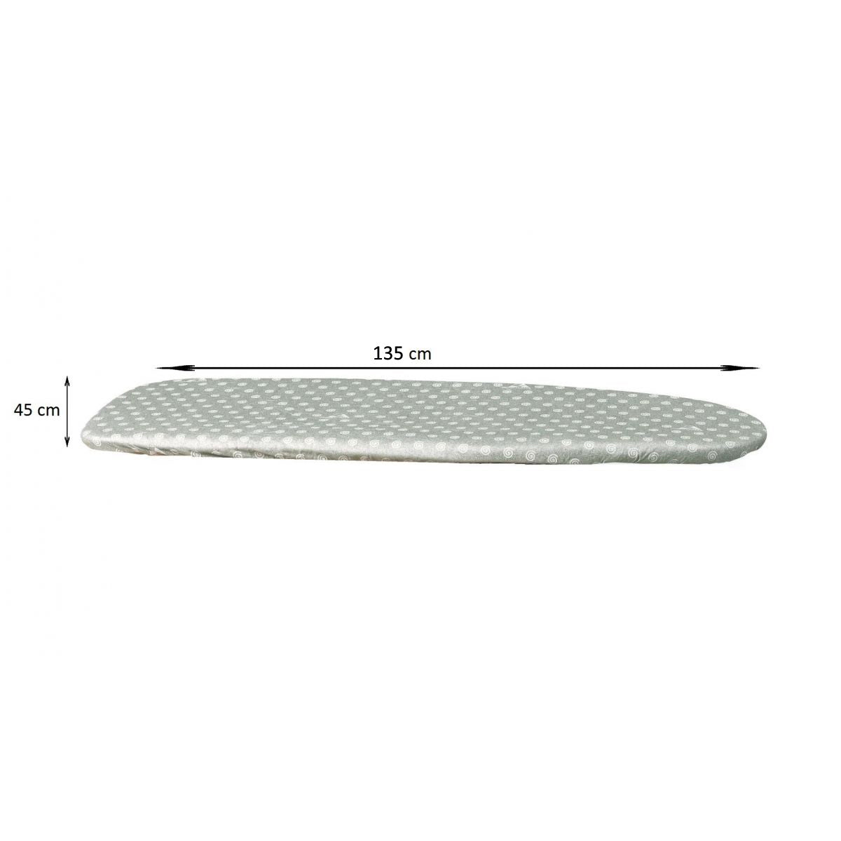 Copriasse da stiro FODERA, 135 x 45 cm, Copriasse da stiro termoriflettente, 100% cotone, aluminizzata per resistenza termica, verde, ARIT