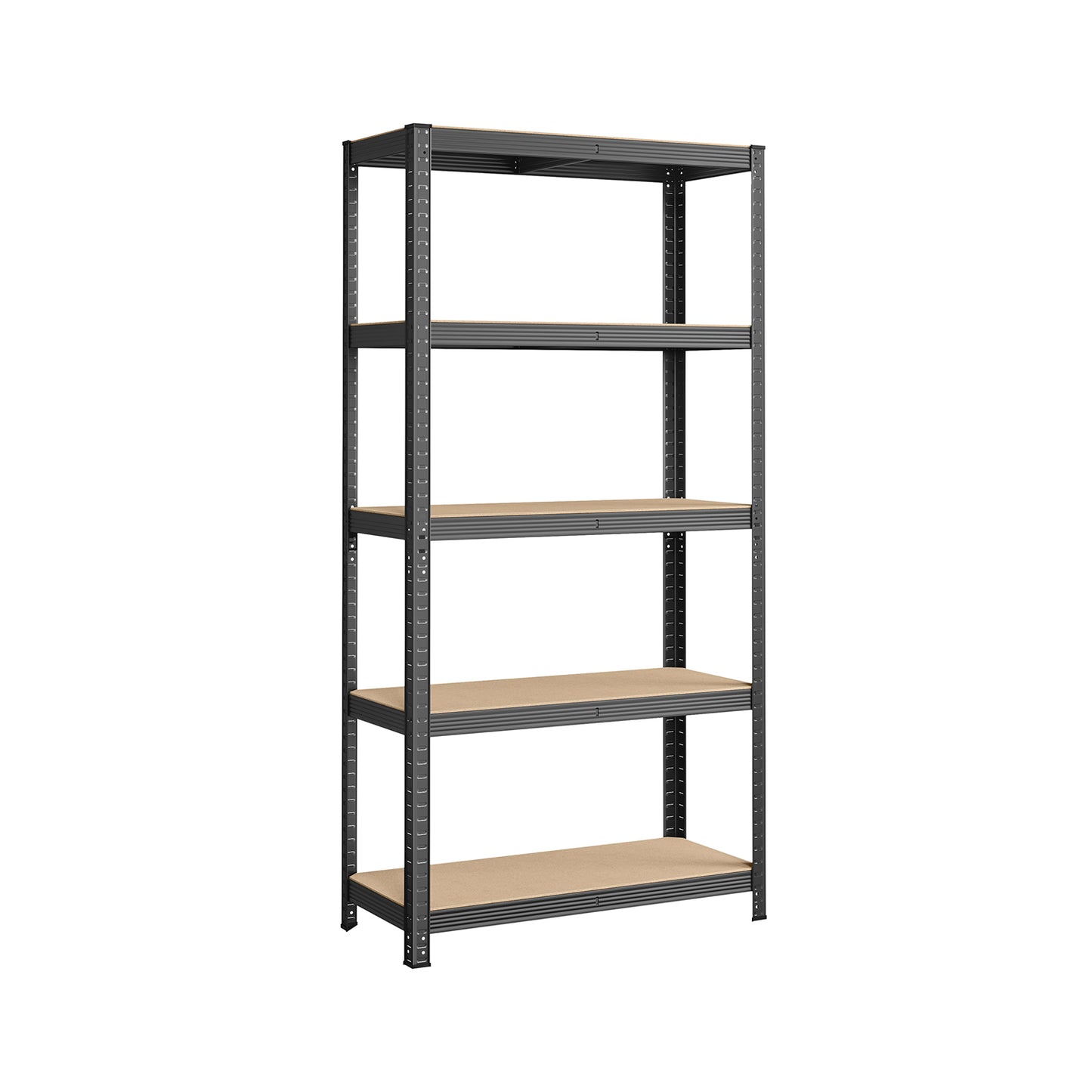 Scaffali, 5 Ripiani, Scaffalature industriali, 40 x 90 x 180 cm, Scaffale metallo, Portante 875 kg, Argento, Songmics, 2