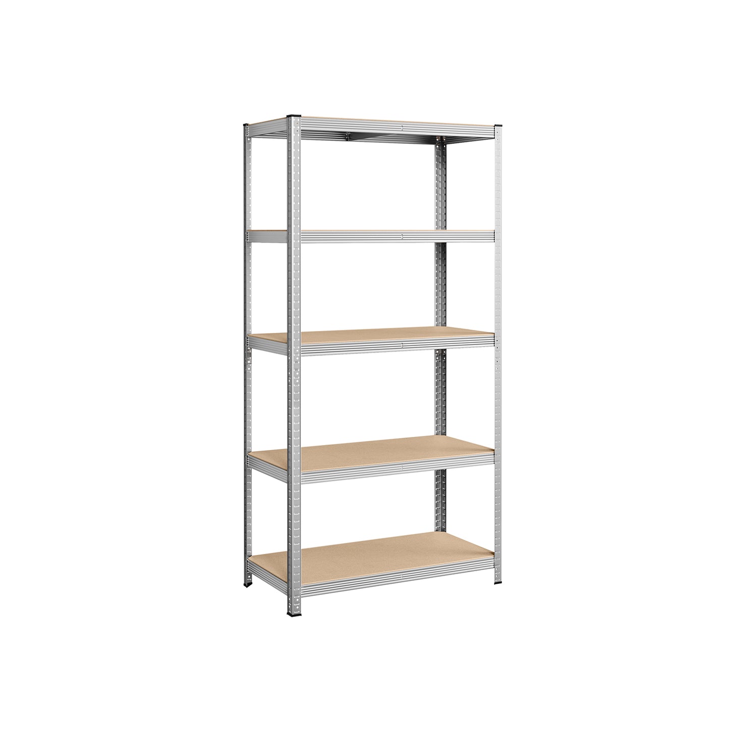 Scaffalatura, Scaffali, 5 Ripiani, Scaffale metallo, Scaffalature industriali, Portante 600 kg, 50 x 100 x 200 cm, Argento, Songmics, 2