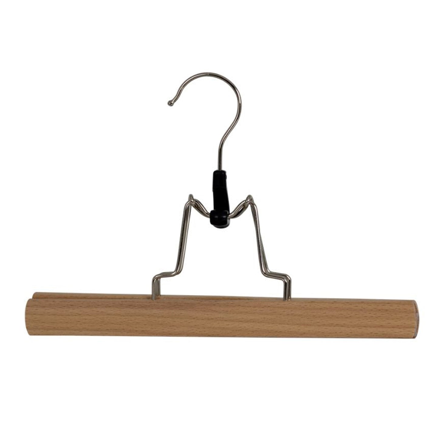 Grucce per abiti, Appendini, 10 pezzi, Morsetto in legno, Ampio 25cm, Grucce salvaspazio, MAWA Panta, 4