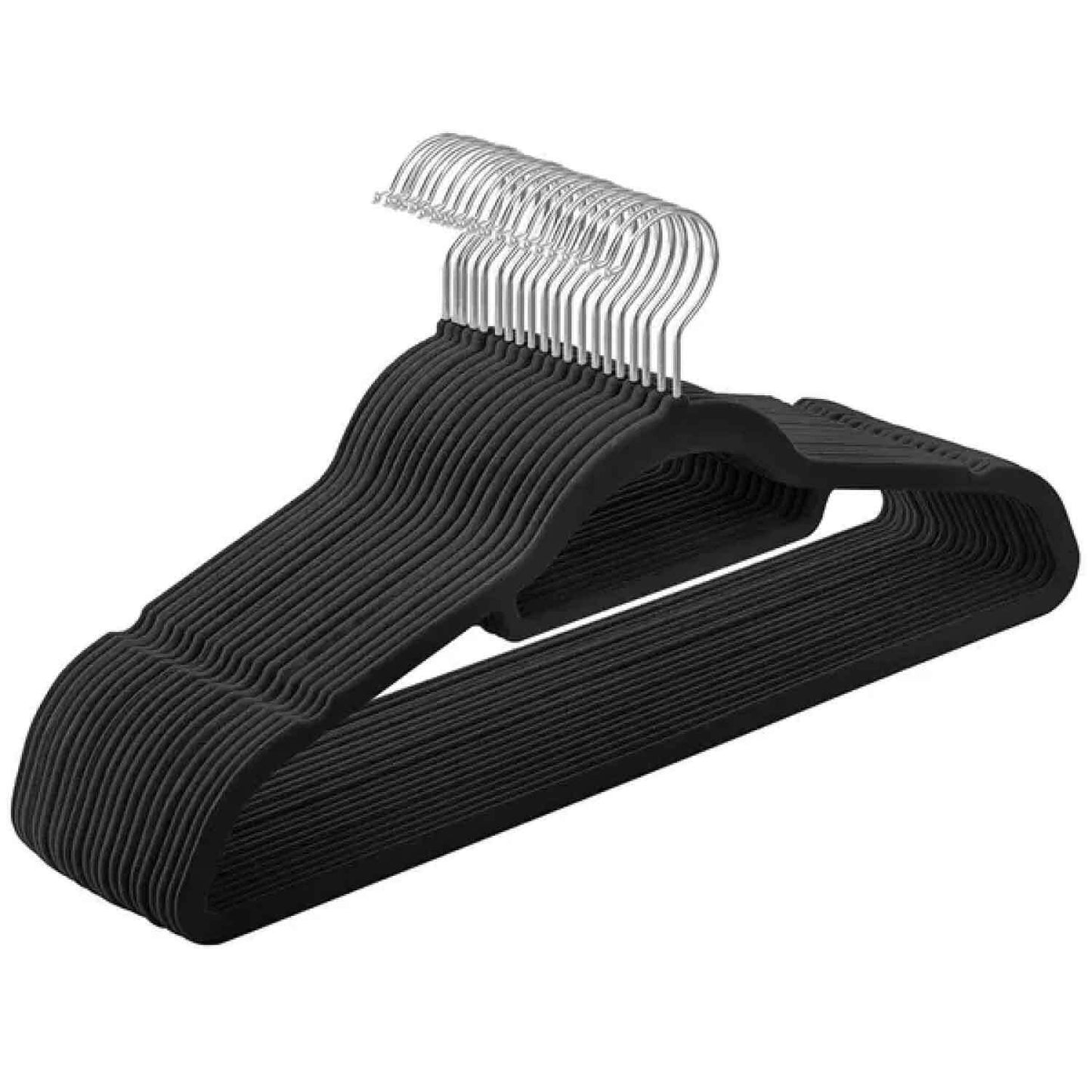 Grucce Velluto, Grucce in velluto, set da 20, antiscivolo, salvaspazio, ultra sottili con organizer per cravatte, SONGMICS
