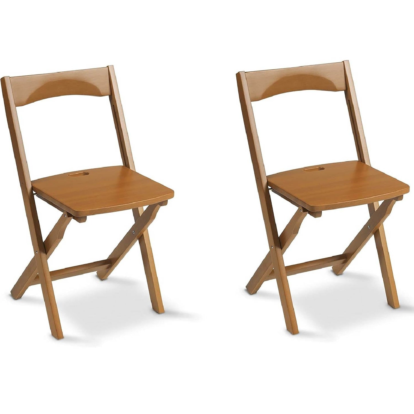 Sedie pieghevoli legno DIANA, set di 2, Sedie pieghevoli salvaspazio, Sedie pieghevoli, Sedie per cucina, ciliegia, ARIT, 1