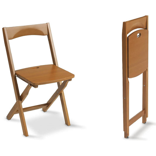 Sedie pieghevoli legno DIANA, set di 2, Sedie pieghevoli salvaspazio, Sedie pieghevoli, Sedie per cucina, ciliegia, ARIT, 2