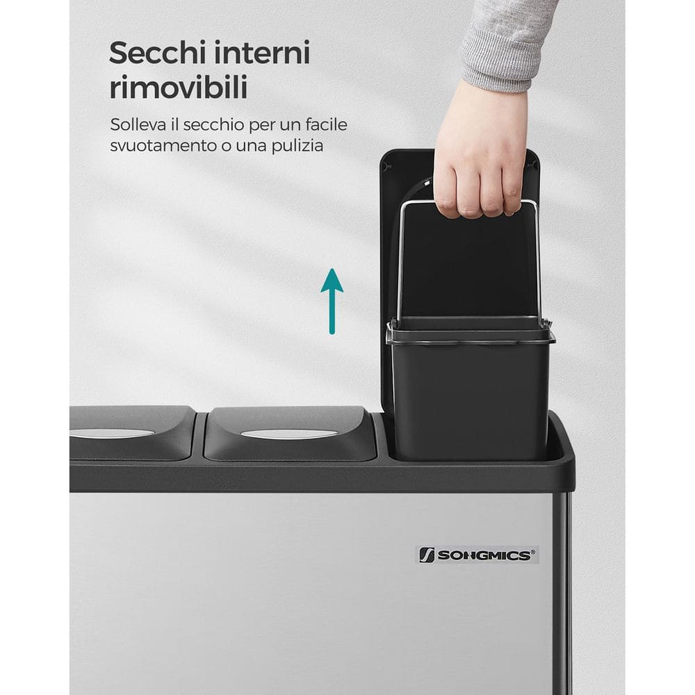 Cestino, Sistema di Differenziamento dei Rifiuti