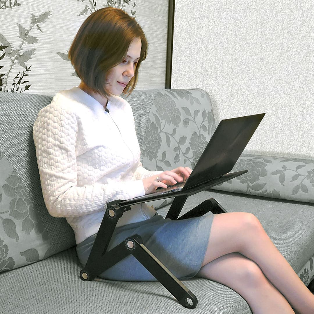 Pieghevole Tavolino per PC da Letto, Regolabile Supporto per Laptop, WonderWorker Newton, 2f