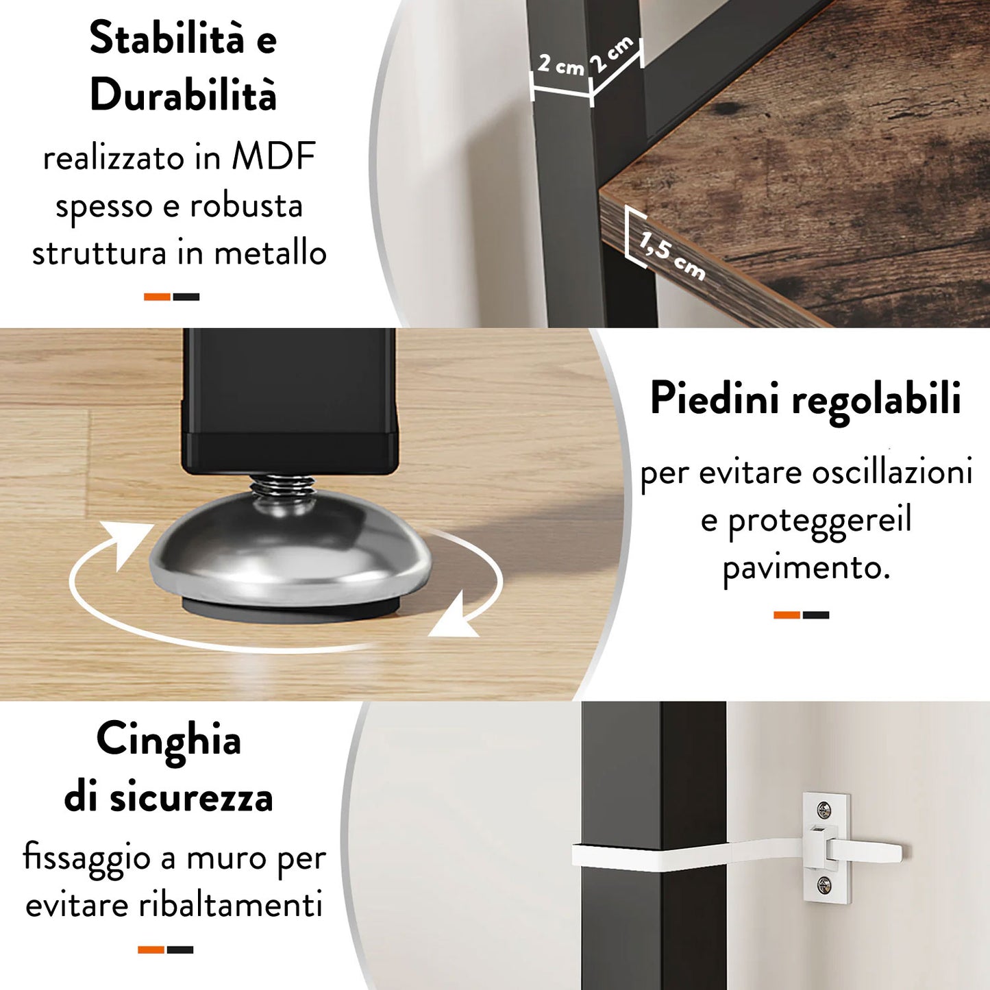 Portabottiglie Vino, Scaffale Angolare, 18 Bottiglie, Tribesigns, 4
