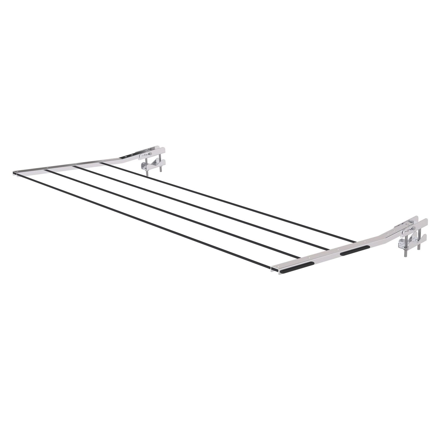 Stendino da Balcone, Stendibiancheria da Esterno, bloccabile in 3 posizioni, carico 15 kg, la corda non è inclusa, Colombo BALCONY , 6