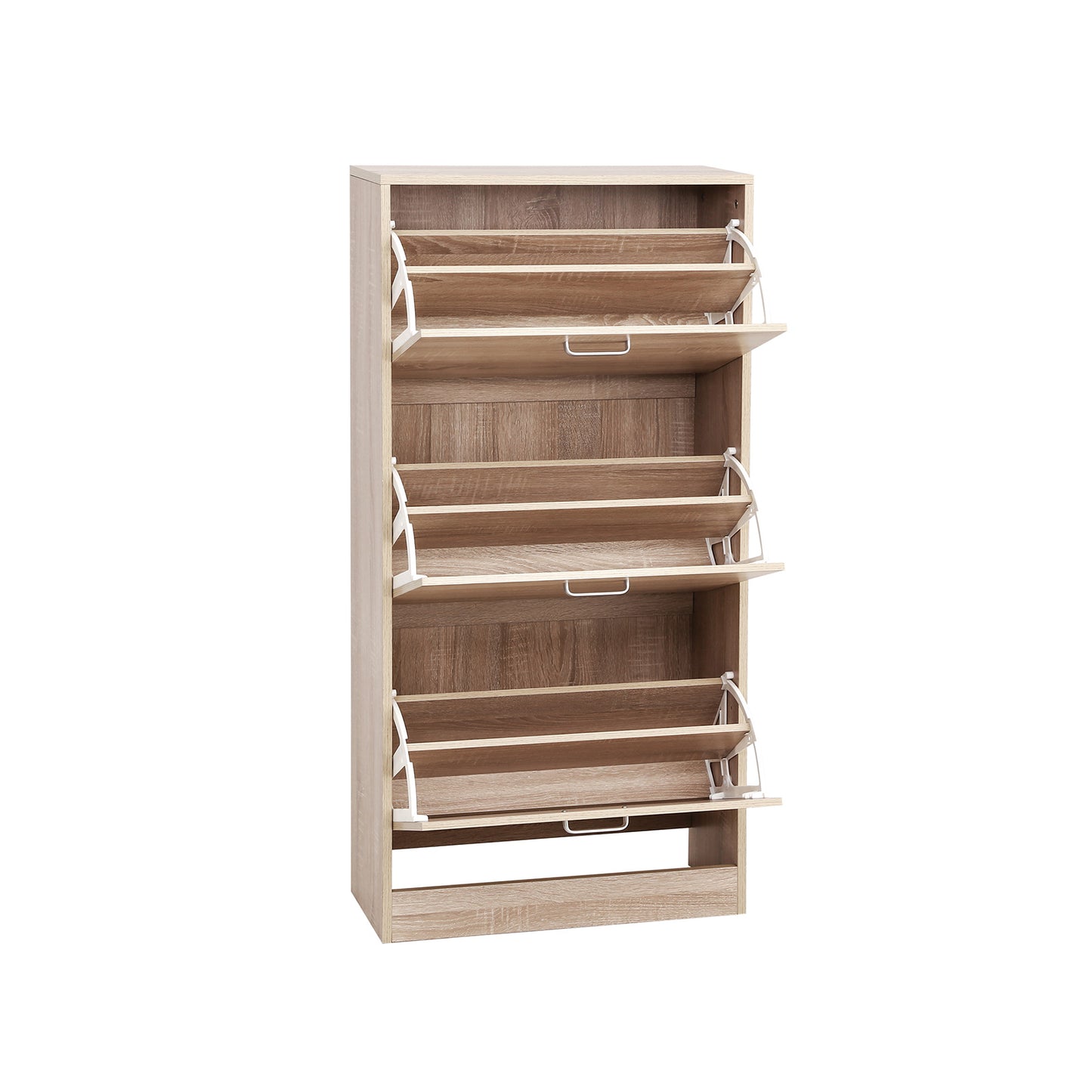 Scarpiera Salvaspazio, Scarpiera Armadio, 3 Piani Scaffale Portascarpe Cassettiera, Rovere, VASAGLE, 3