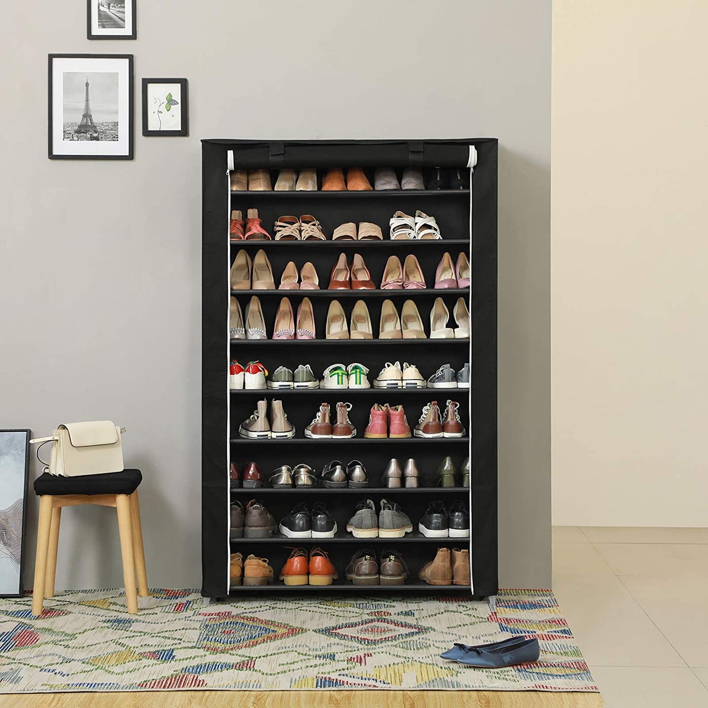 scaffale per scarpe, per 54 coppie scarpe