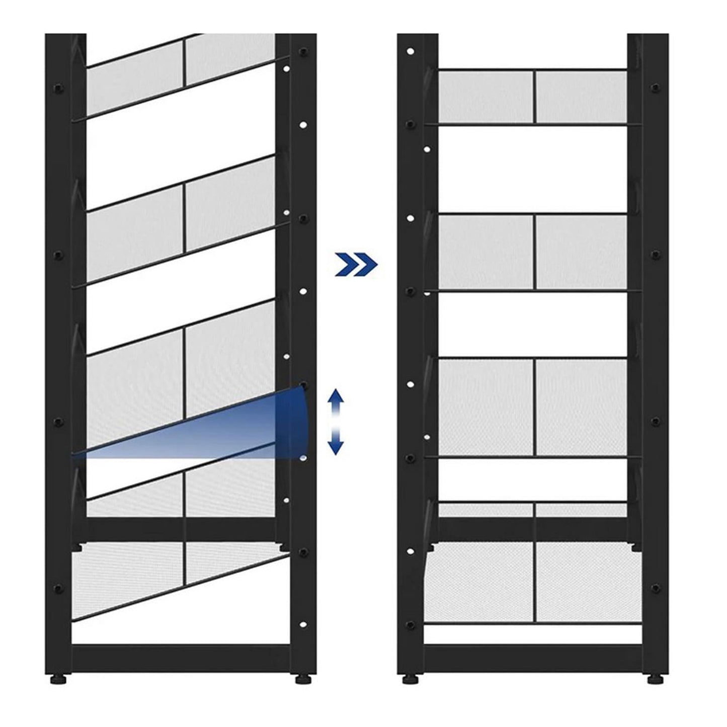 Scarpiera, 12 Ripiani, Scarpiera Salvaspazio, Scaffale Portascarpe, Scaffale per Scarpe, Scarpiera da Ingresso, SONGMICS, 6