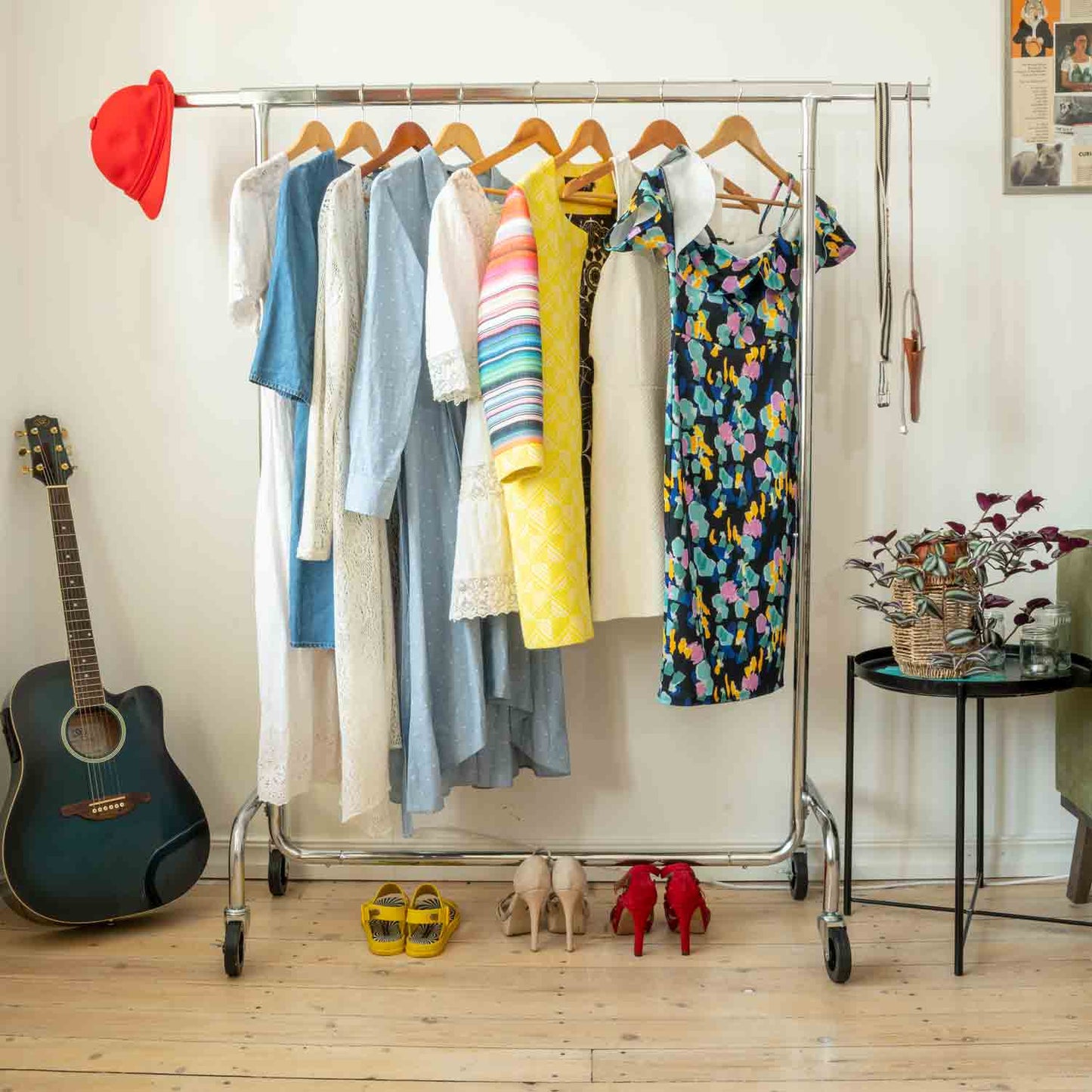 Stand Appendiabiti, Appendiabiti da Terra, Rella Appendiabiti, Appendiabiti con Ruote, Tatkraft Didrik, 9