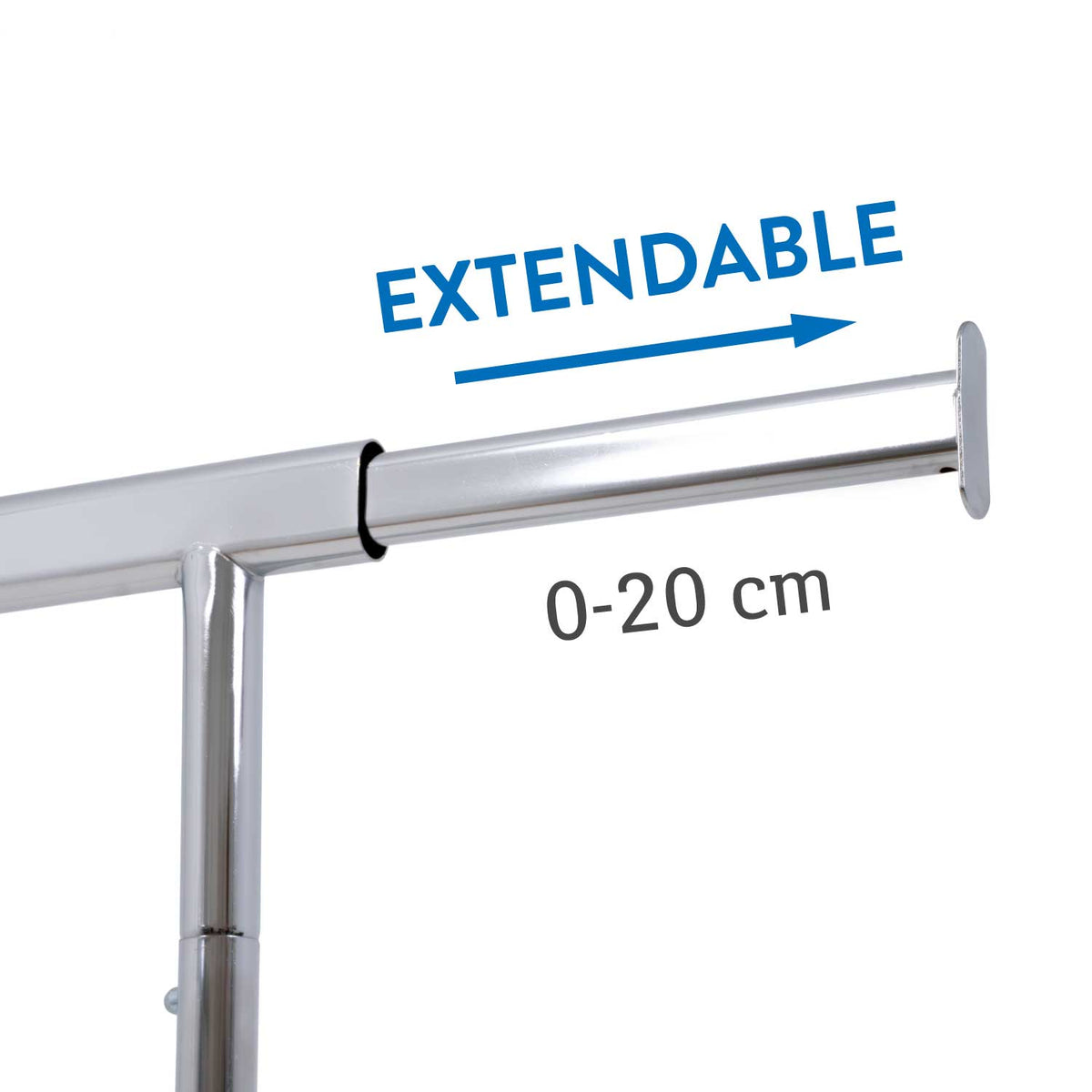 Stand Appendiabiti, Rella Appendiabiti, Appendiabiti con Ruote, Appendiabiti Robusto, Portata Max 100 kg, Tatkraft Danko, 5
