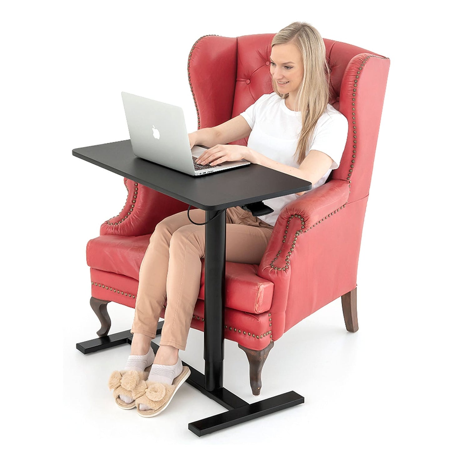 Scrivania mobile per pc, Regolazione dell'altezza, Si trasforma in una postazione seduto, Tatkraft Bliss, 1