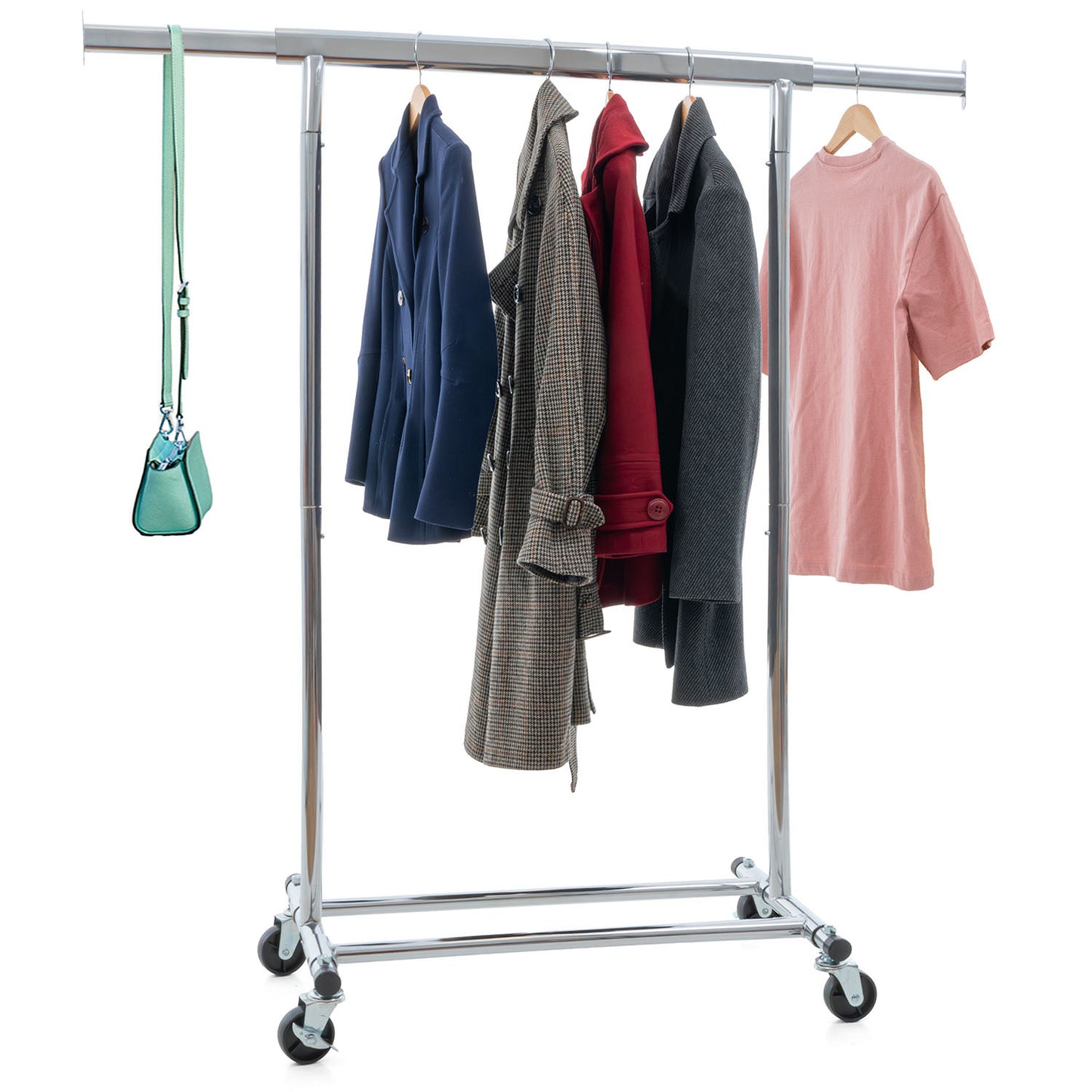 Tatkraft Danko - Stand Appendiabiti, Appendiabiti con Ruote, Appendiabiti Robusto, Portata Max 100 kg