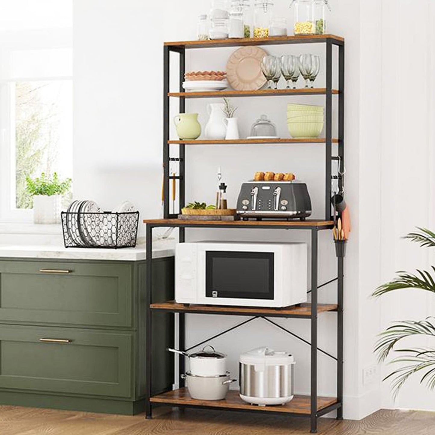 Scaffale Metallo, Scaffale Cucina, 6 ripiani, VASAGLE