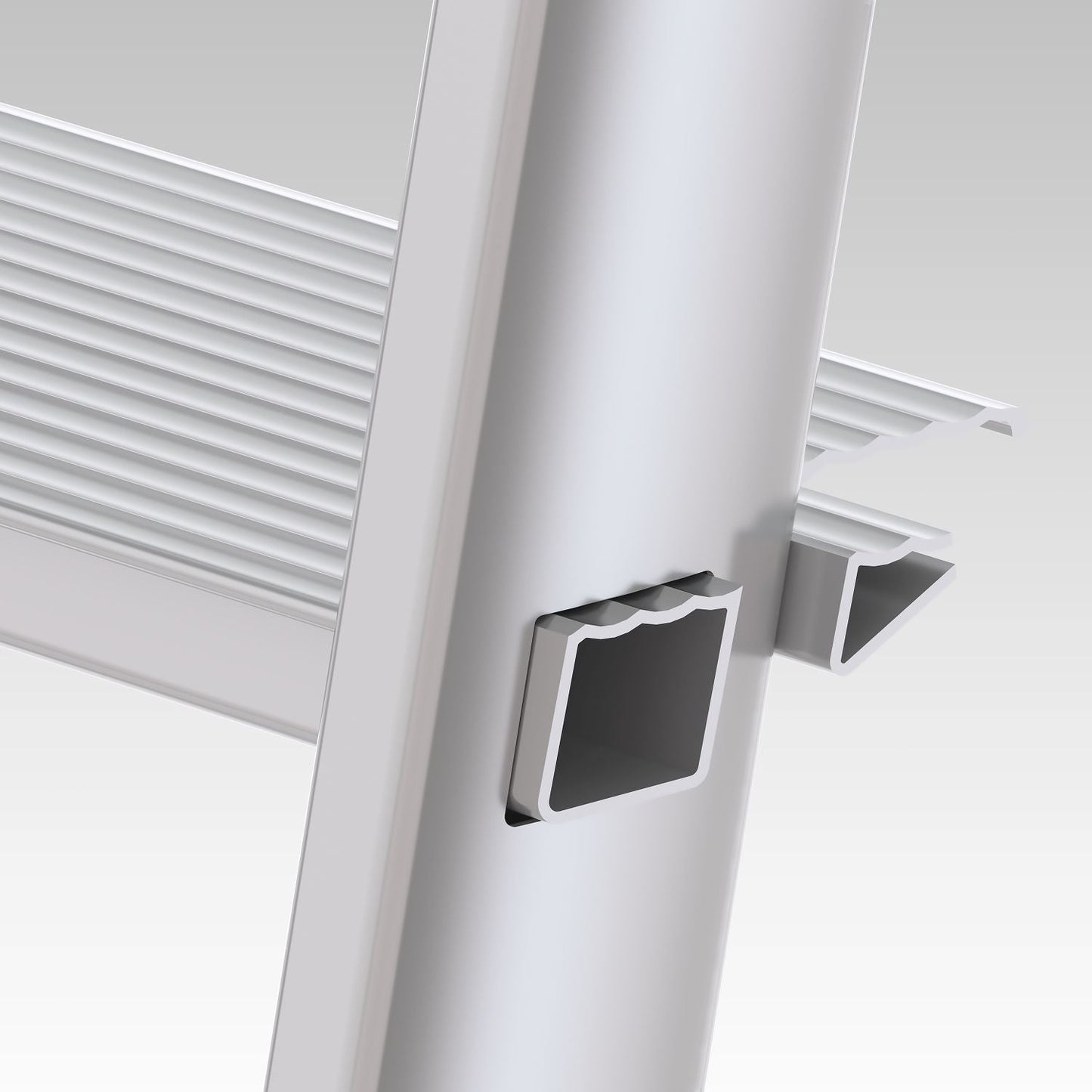 Scala a pioli, Scaletta Pieghevole, scaletta 3 gradini, Altezza 61cm, Portata max 150 kg, Scaletta alluminio, Colombo LIBELLULA , 4