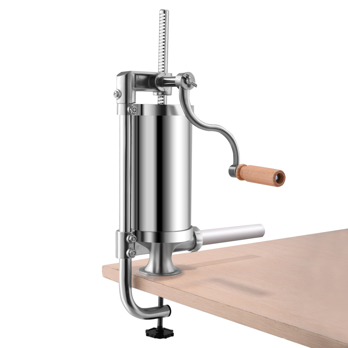 Insaccatrice per salsiccia, Macchina per salsiccia, 1,5L, in acciaio inox con 4 tubi di riempiment, Costway, 4