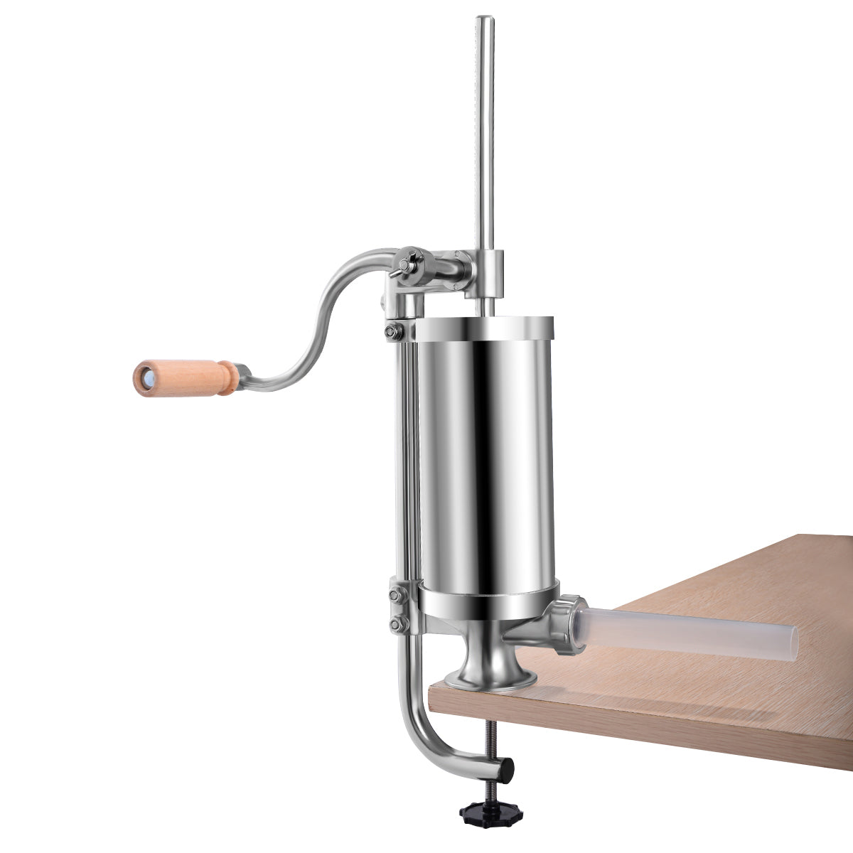 Insaccatrice per salsiccia, Macchina per salsiccia, 1,5L, in acciaio inox con 4 tubi di riempiment, Costway, 1