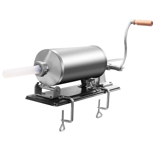 Insaccatrice per salsiccia, Macchina per salsiccia, 4,8L, in acciaio inox con 4 tubi di riempimento, Costway, 1