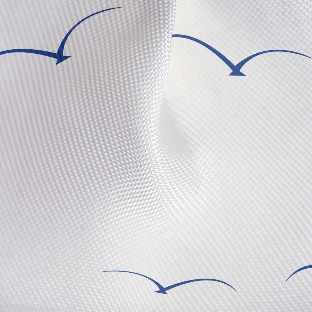 Tatkraft Seagulls - tenda doccia in tessuto impermeabile, 12 anelli, tenda da doccia 180x180cm, 1