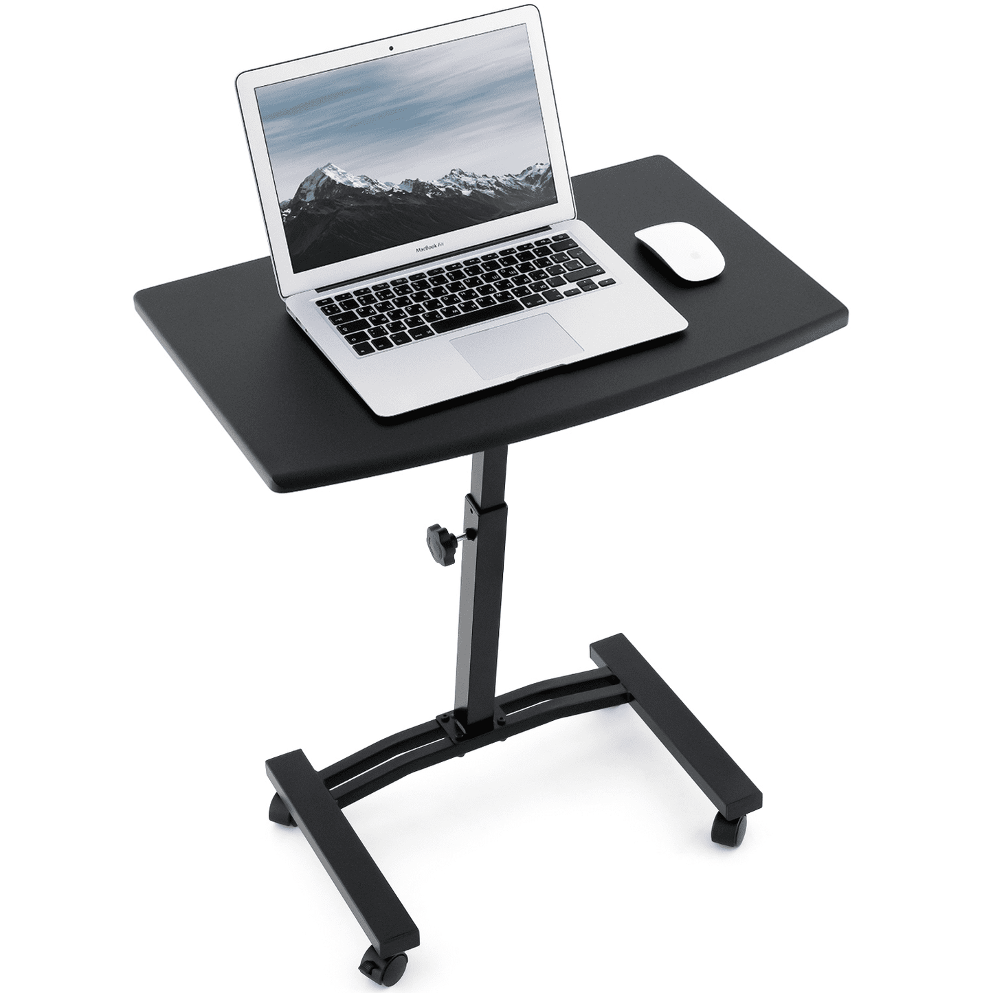 Tatkraft Dream - Scrivania Ufficio, con 4 ruote piroettanti, Porta PC, Altezza regolabile, per casa e ufficio