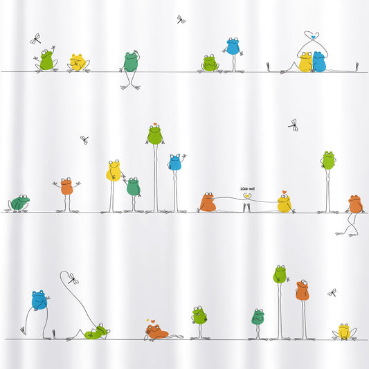 Tenda da doccia, in poliestere, 12 anelli