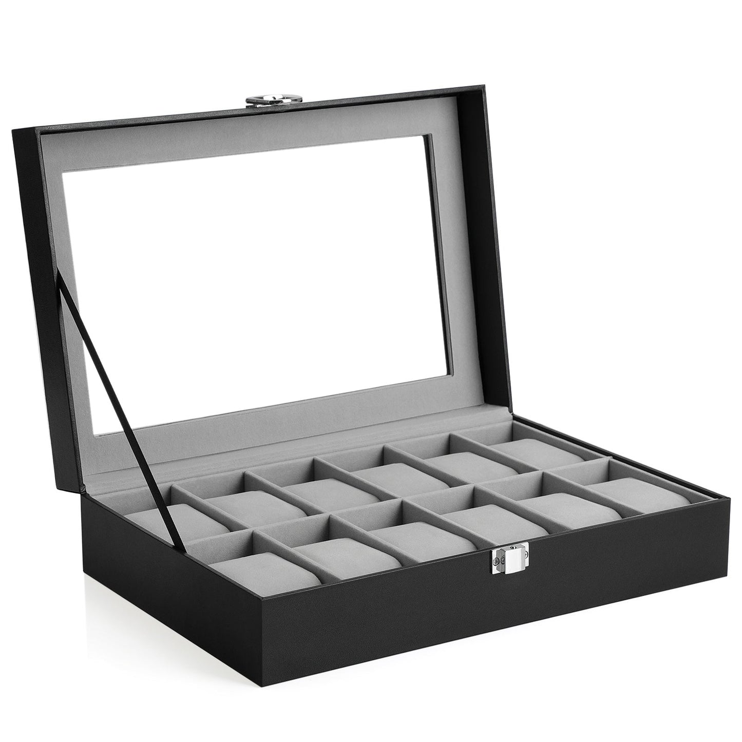 Porta Orologi, con 12 Scomparti, SONGMICS, 2