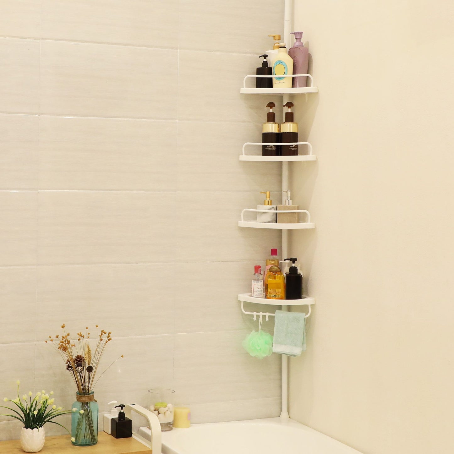 Mensola per Bagno, Regolabile in Altezza