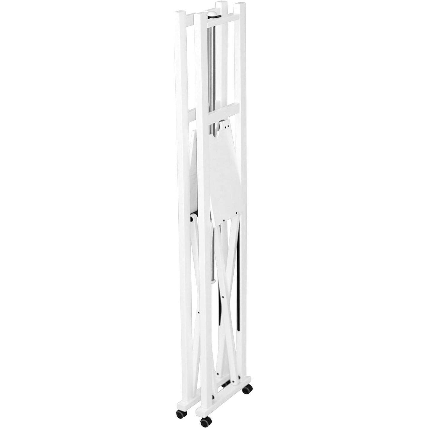 Appendiabiti in legno chiudibile allungabile finitura bianco, Elios, 4