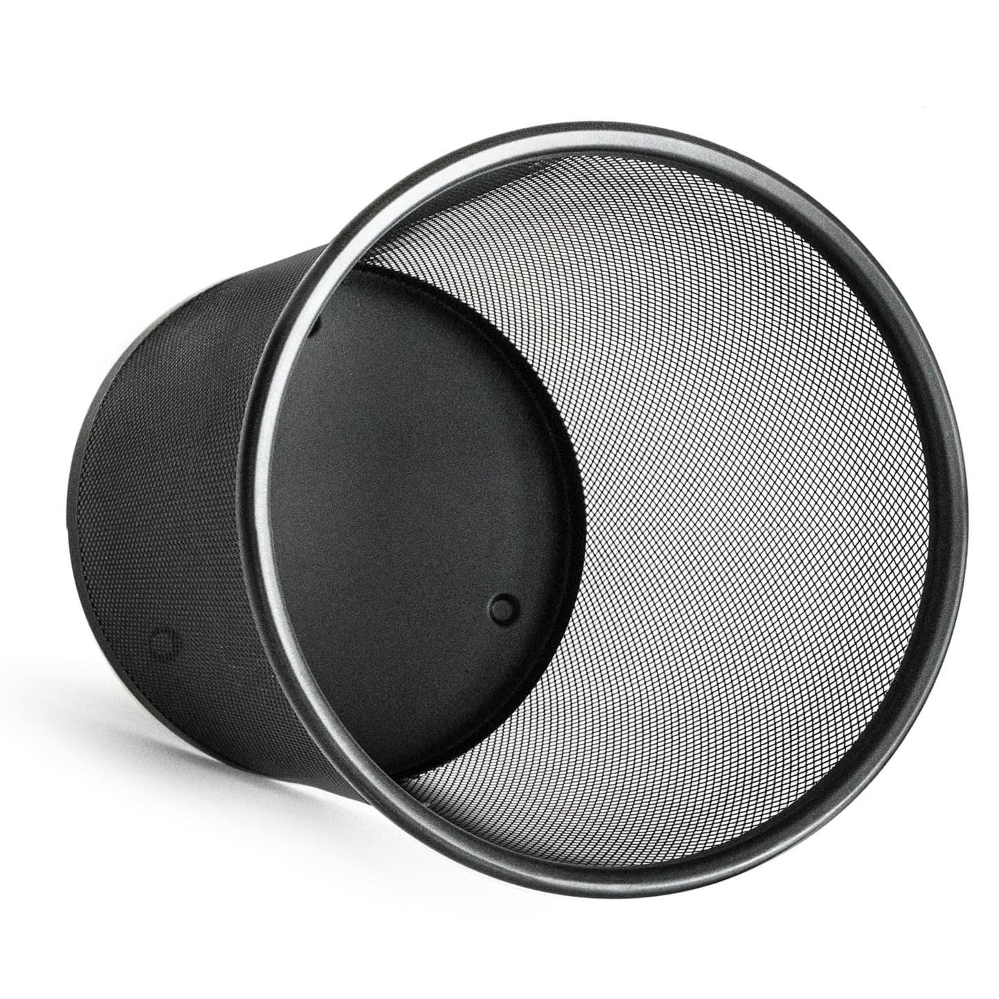art moon Mesh - Cestino per Carta in Rete - Cestino Gettacarte e Spazzatura - Pattumiera da Ufficio Design, 12 L, Acciaio