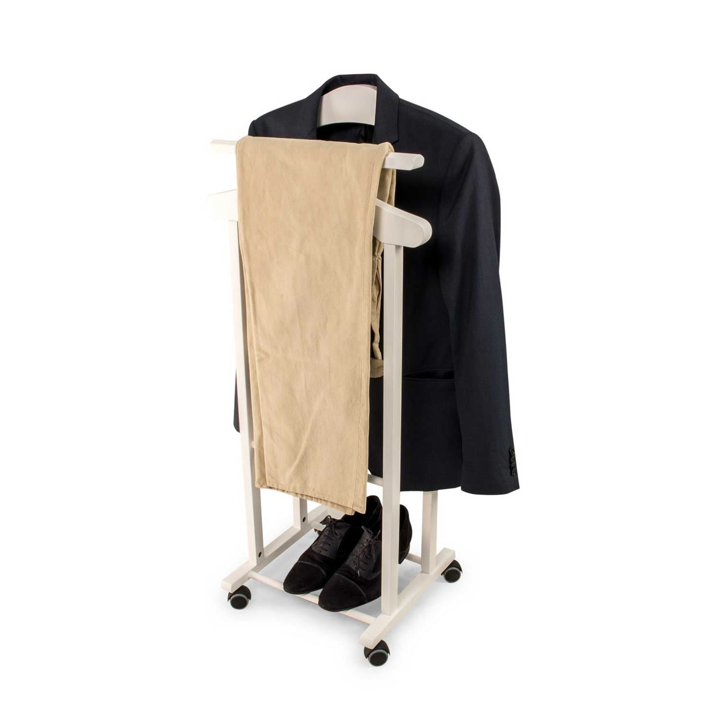 Servomuto, Indossatore TRENDY, Composto da 2 gruccie e 1 portapantaloni, piedini in gomma alla base, ARIT, 1