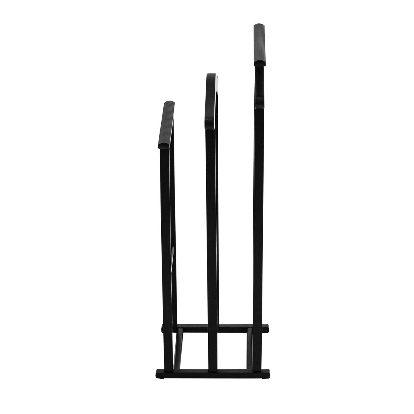 Servomuto, Indossatore MAXI, Composto da 2 gruccie e 2 portapantaloni, piedini in gomma alla base, Colore nero, ARIT, 3