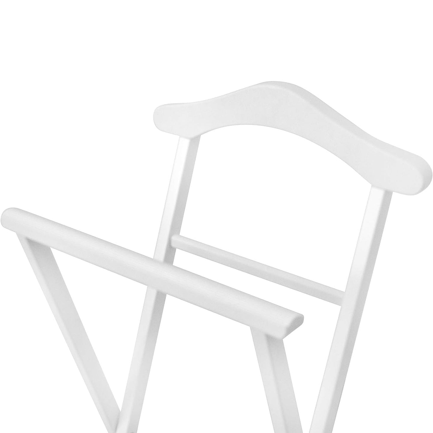 ARIT - Guardaroba da camera NELSON, pieghevole, da 1 gruccia, portapantaloni e ripiano per scarpe, colore bianco, 2
