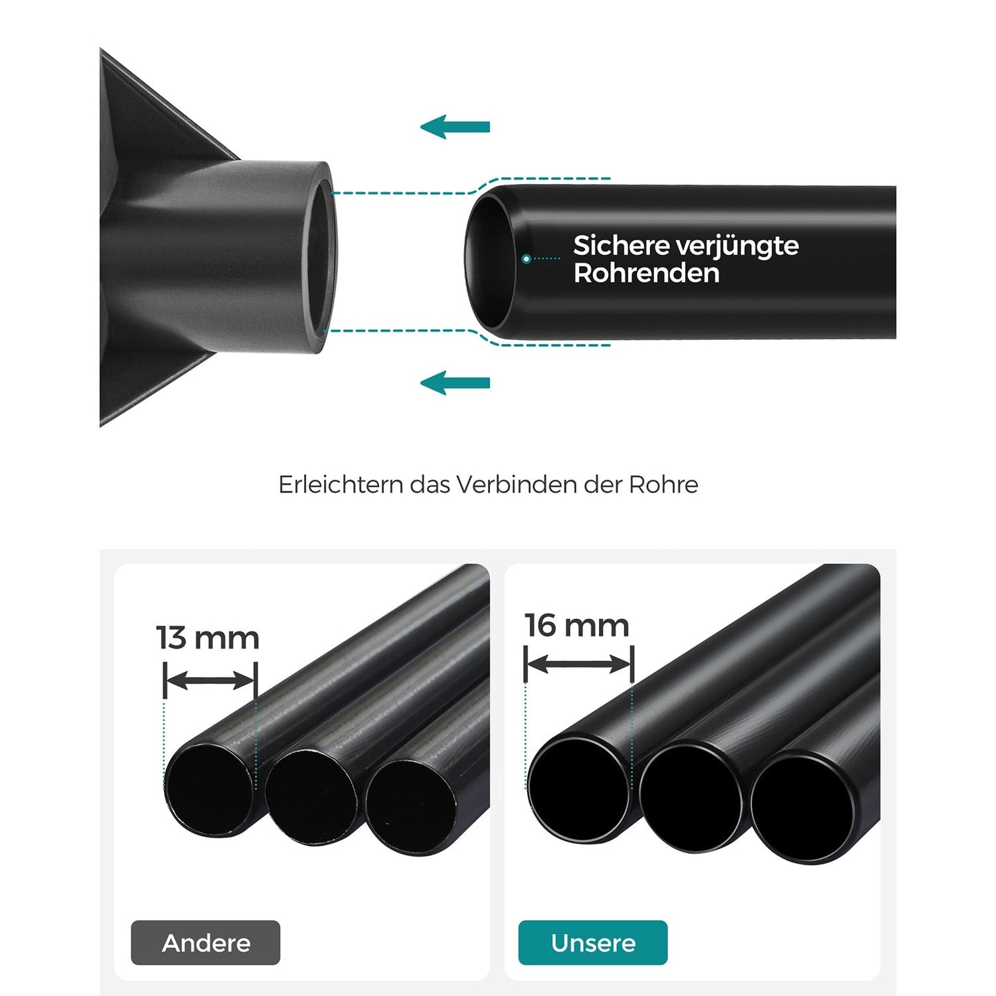 Songmics, guardaroba in tessuto armadio per camera da letto nero, 2